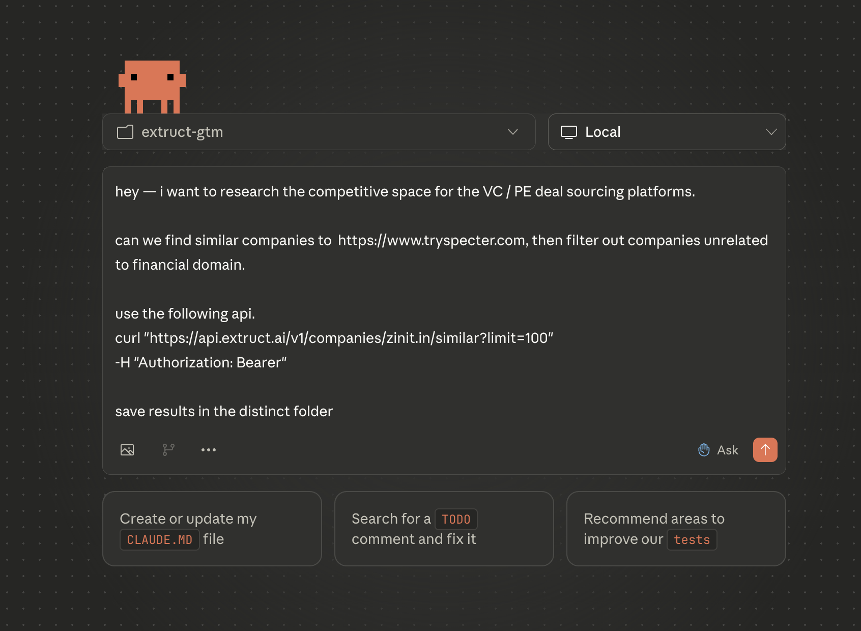 Building a Prospect List in Minutes with Claude Code and Extruct's Lookalike API