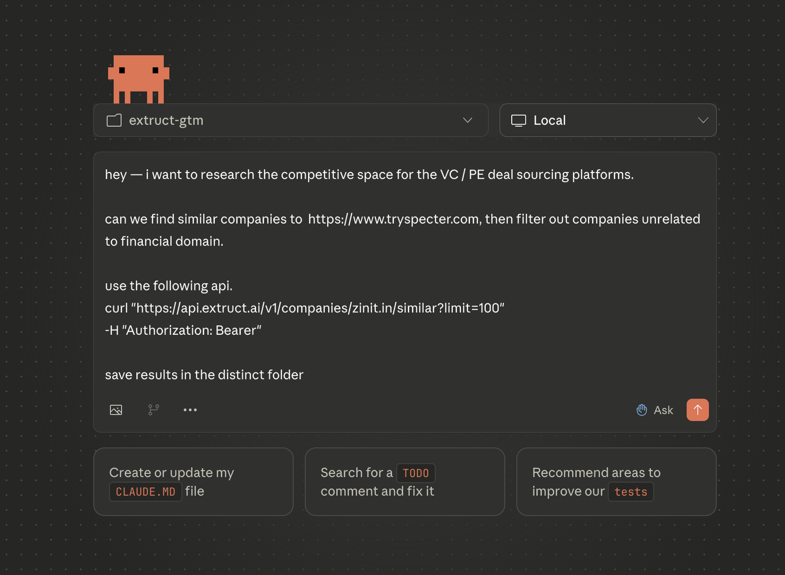 Building a Prospect List in Minutes with Claude Code and Extruct's Lookalike API